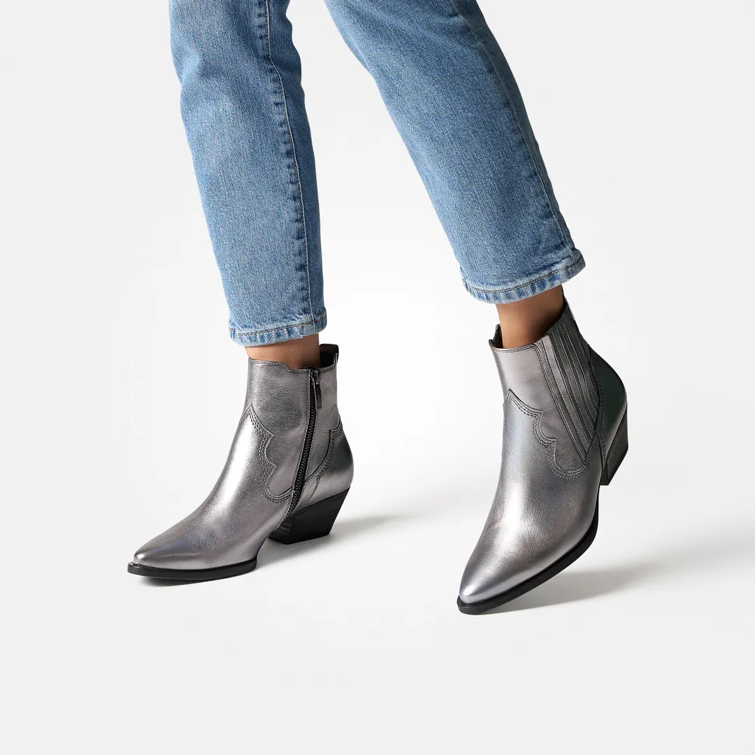 Paul Green Ankle boot Silver Sale