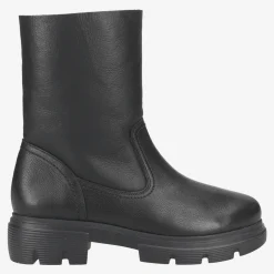 Paul Green Ankle boot with lambskin Black Discount