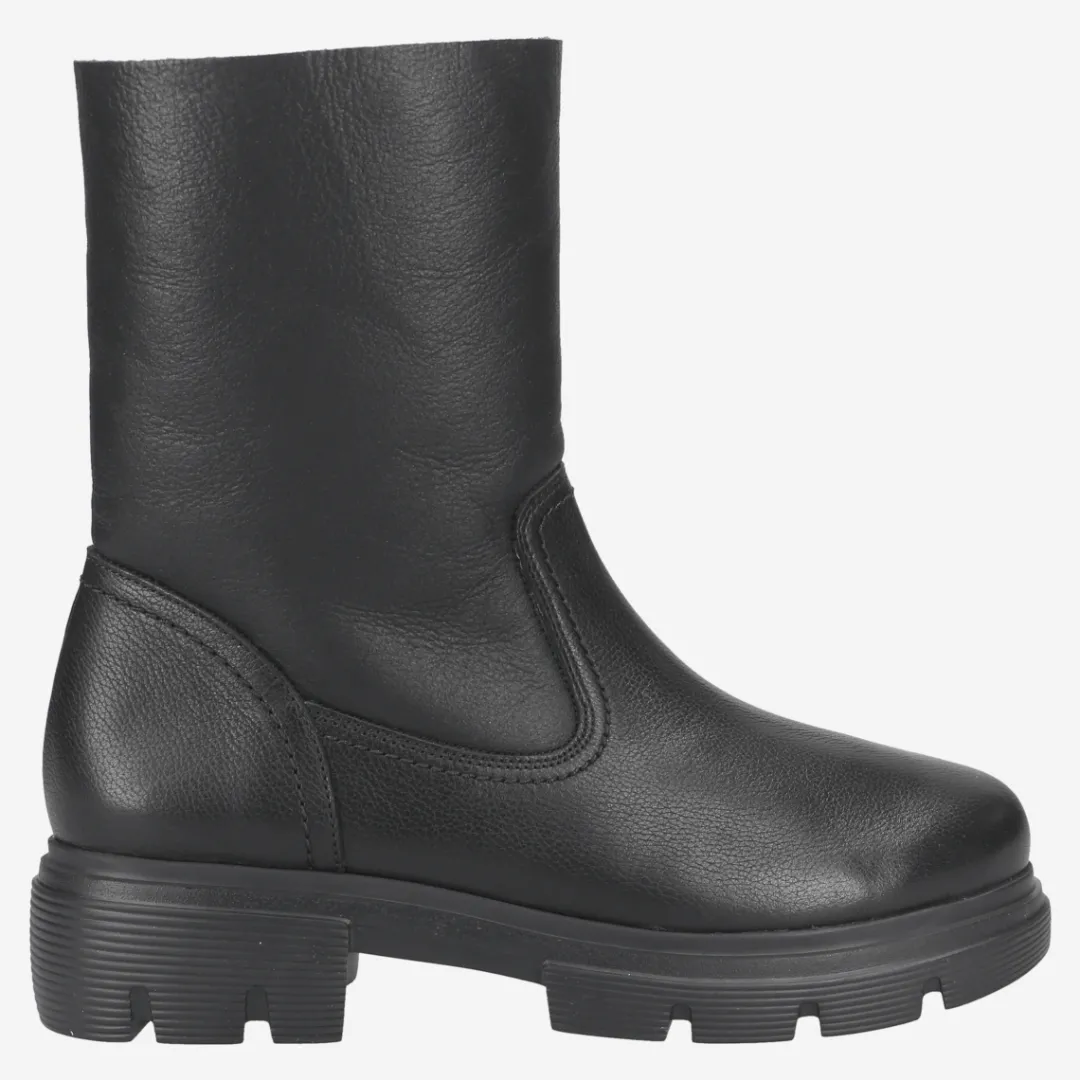 Paul Green Ankle boot with lambskin Black Discount