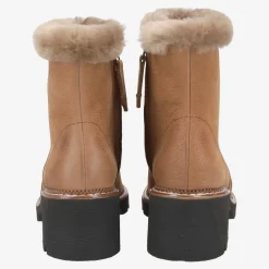 Paul Green Ankle boot with lambskin Brown Clearance