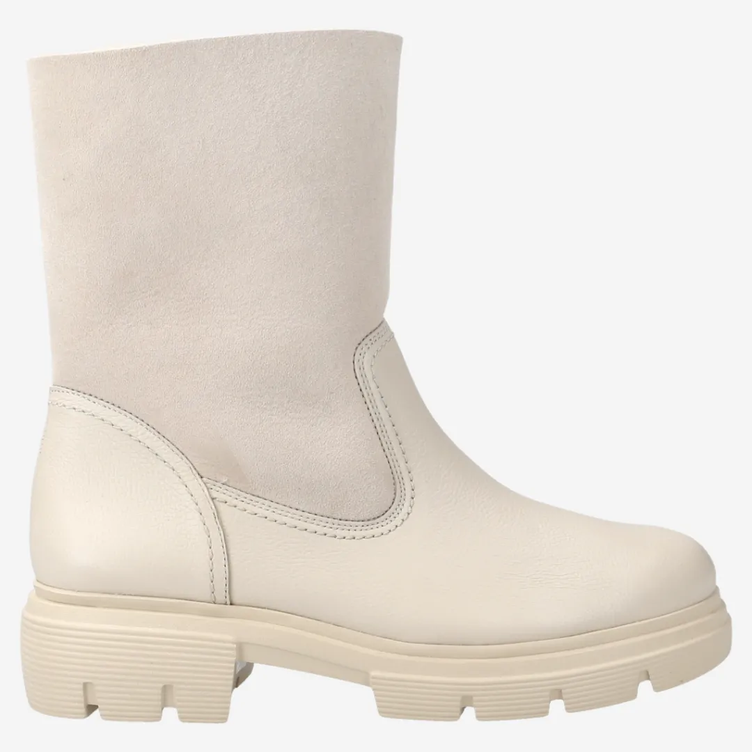 Paul Green Ankle boot with lambskin Beige New