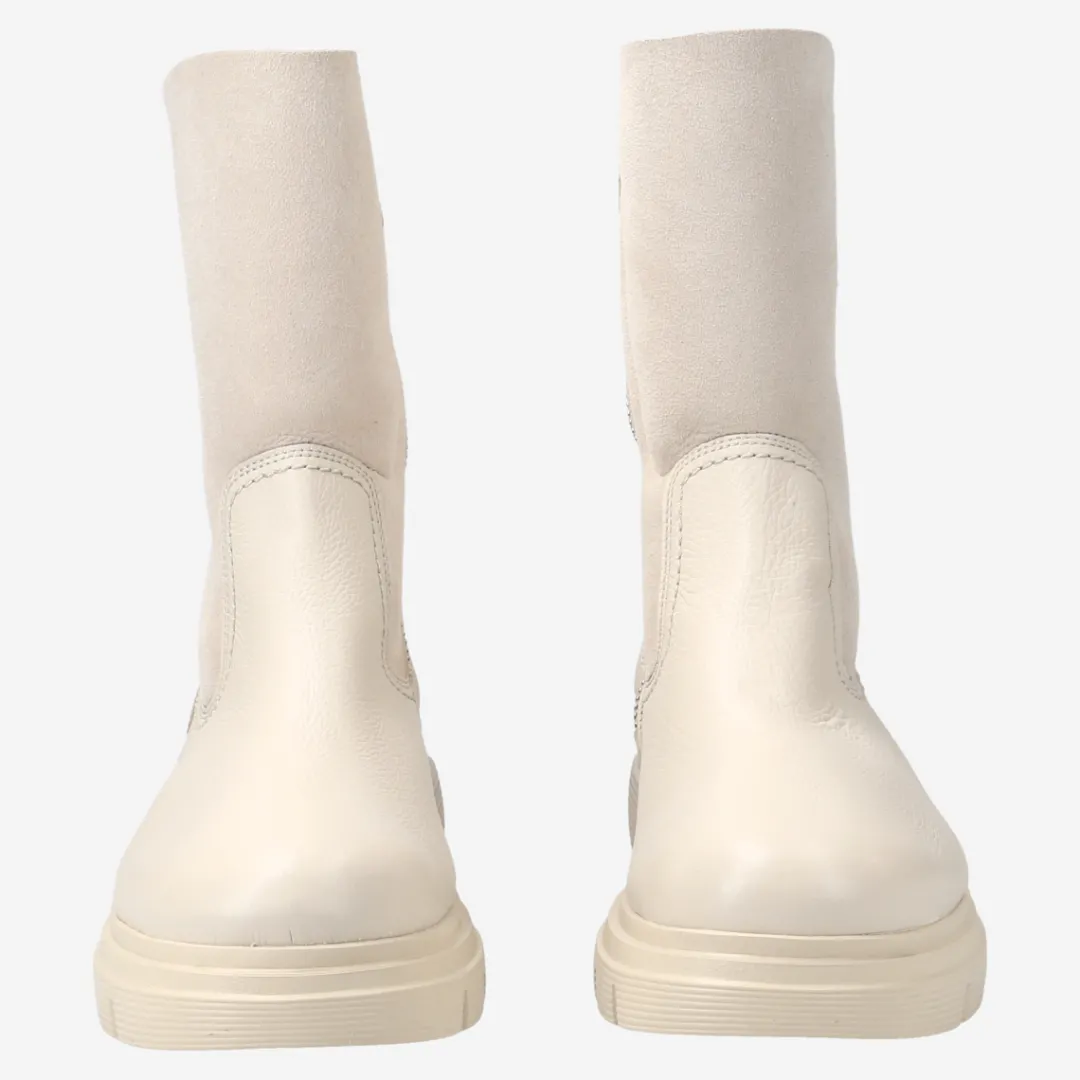 Paul Green Ankle boot with lambskin Beige New