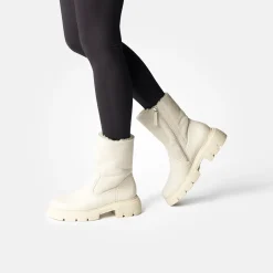 Paul Green Ankle boot with lambskin Beige New