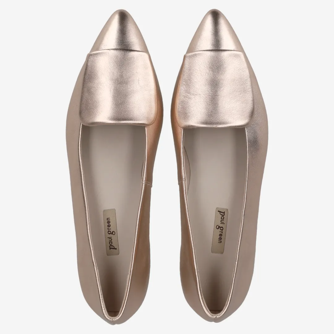 Paul Green Ballerina Beige, metallic Hot