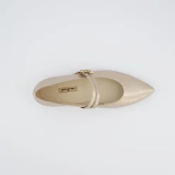 Paul Green Ballerina Beige, metallic New