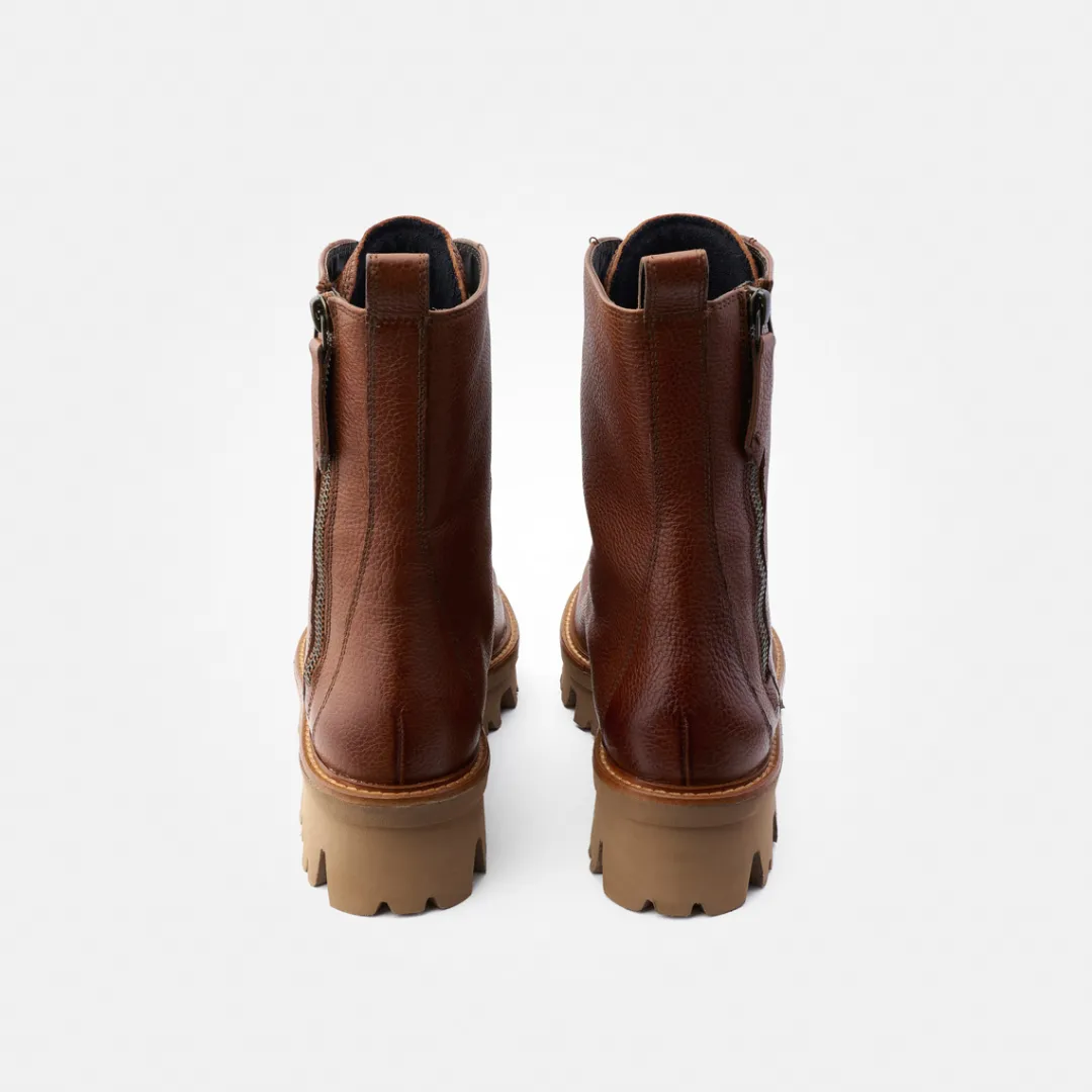Paul Green Bootie Brown Hot