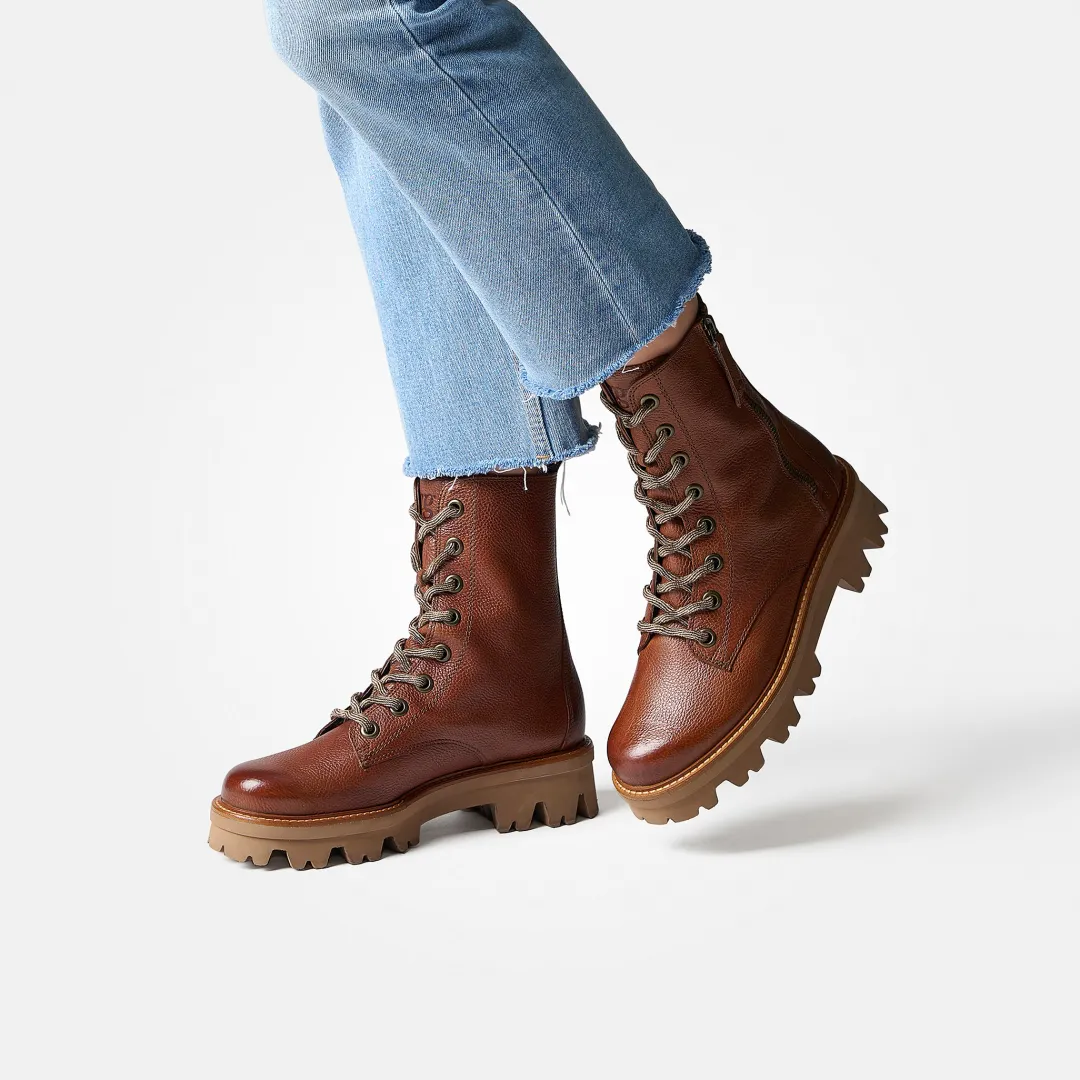 Paul Green Bootie Brown Hot