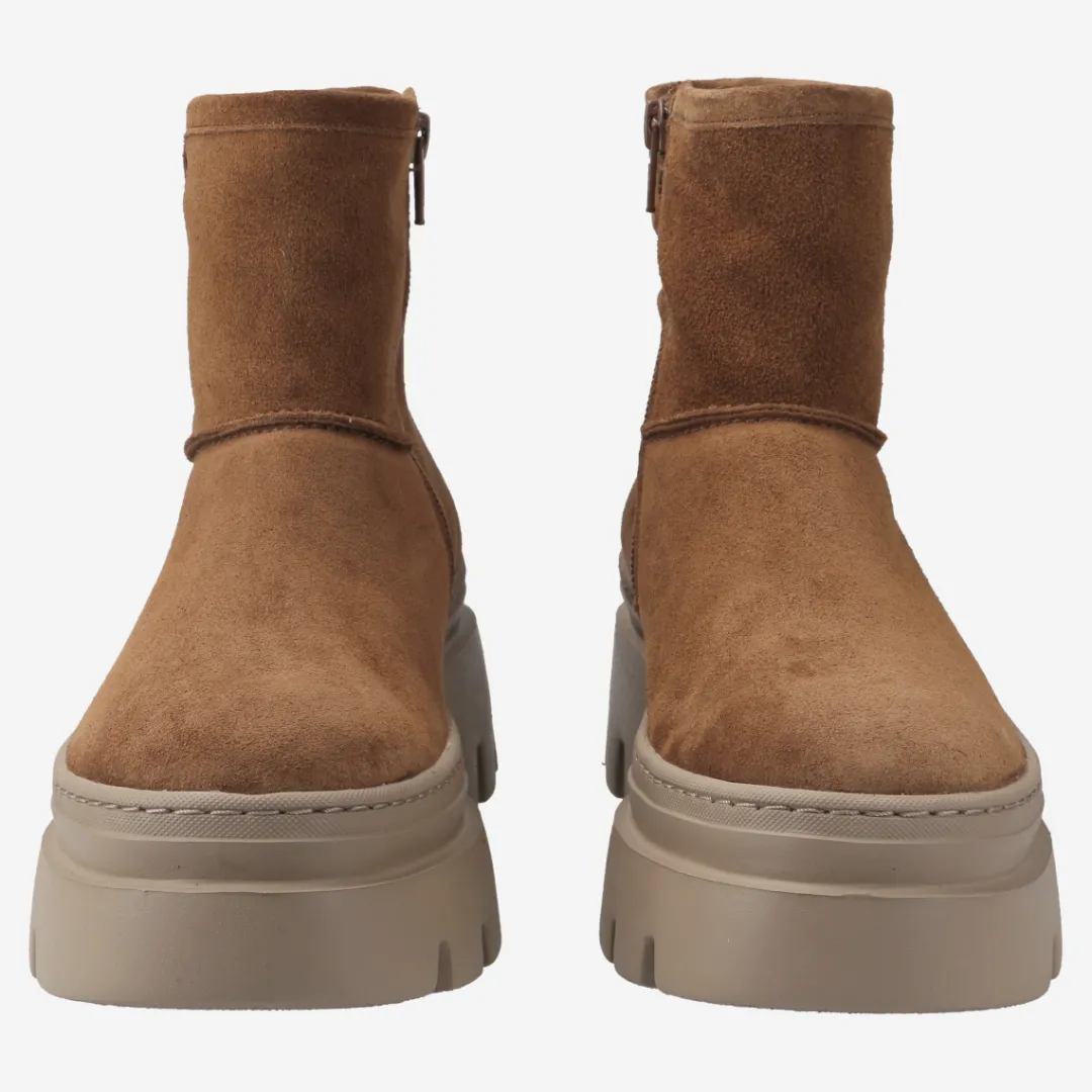 Paul Green Bootie with warm lining Brown Outlet