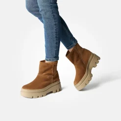 Paul Green Bootie with warm lining Brown Outlet