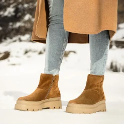 Paul Green Bootie with warm lining Brown Outlet