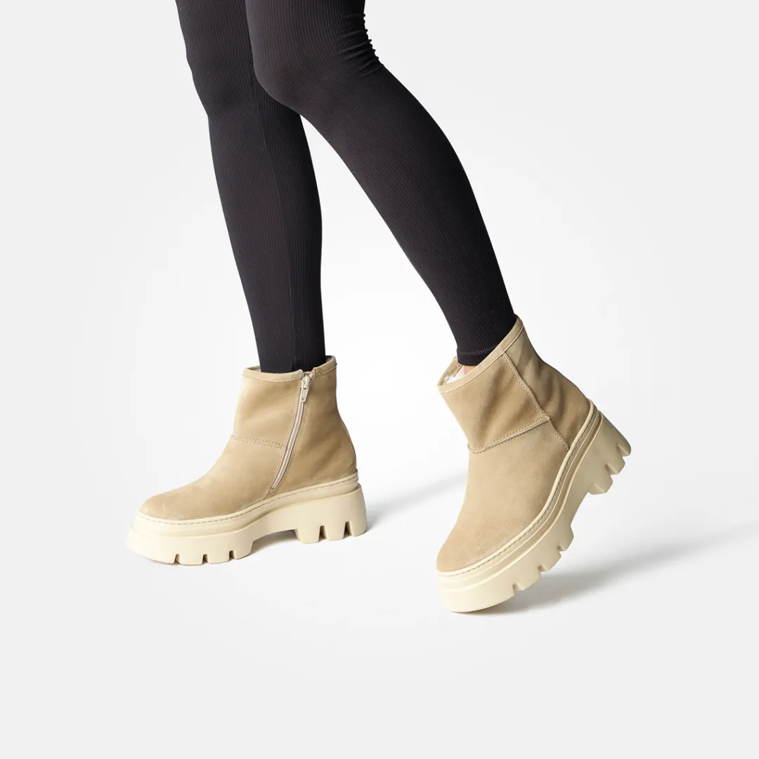 Paul Green Bootie with warm lining Beige Sale