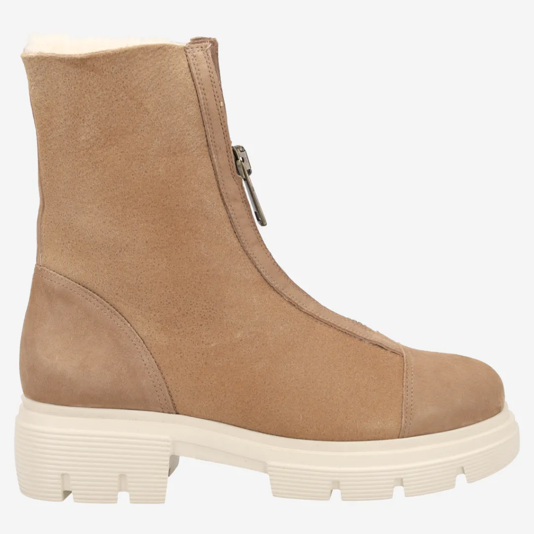 Paul Green Bootie with warm lining Brown
