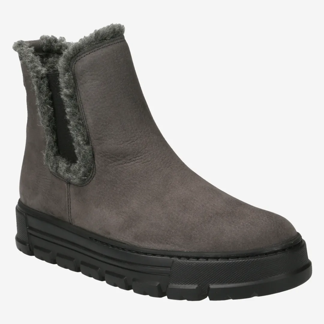 Paul Green Chelsea bootie with merino warm lining Gray