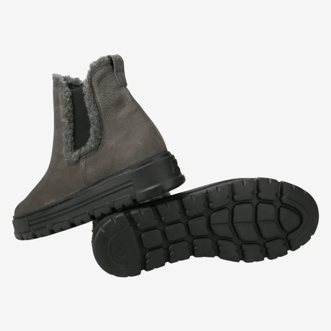 Paul Green Chelsea bootie with merino warm lining Gray