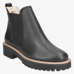 Paul Green Chelsea boots with merino warm lining Black Outlet
