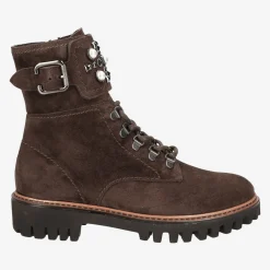 Paul Green Detail lace up ankle boot Brown