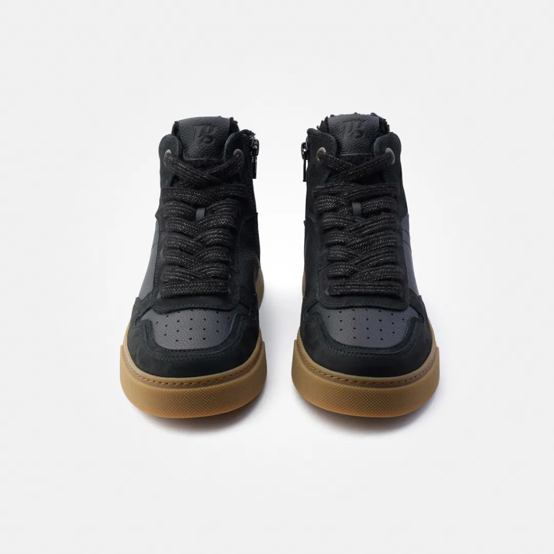 Paul Green Hightop Pauls with removable footbed Black New