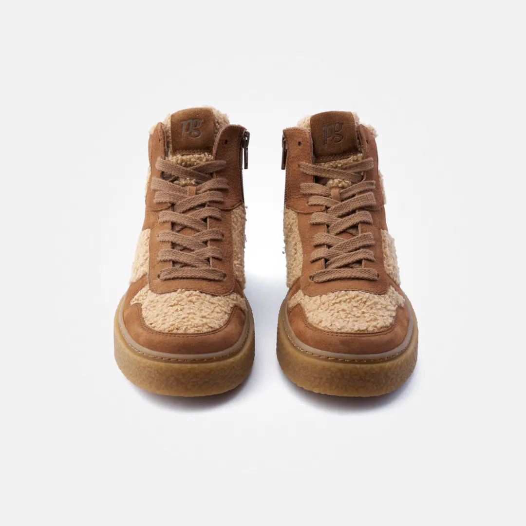 Paul Green Hightop Pauls with removable footbed Toffee/ Brown Sale