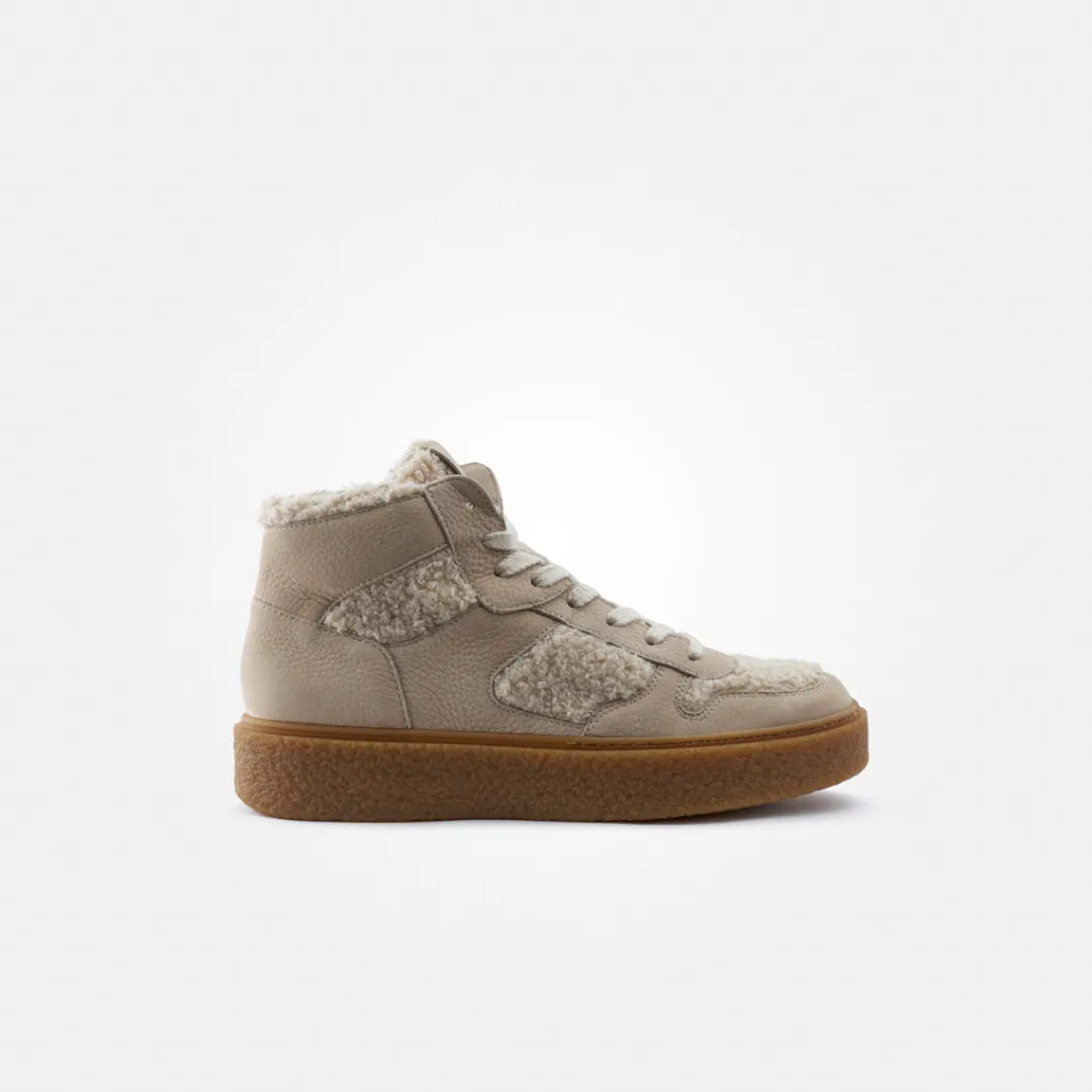 Paul Green Hightop Pauls with removable footbed Beige Clearance