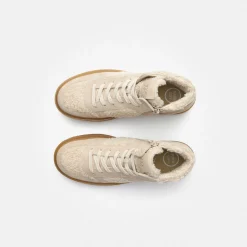 Paul Green Hightop Pauls with removable footbed Beige Clearance