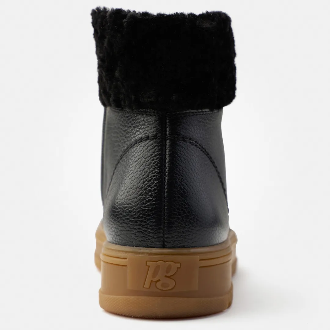 Paul Green Hightop-Pauls with RELAX-WIDTH and removable footbed Black New