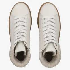Paul Green Hightop-Pauls with RELAX-WIDTH and removable footbed Cream-white Discount
