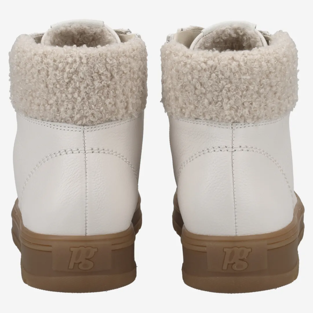 Paul Green Hightop-Pauls with RELAX-WIDTH and removable footbed Cream-white Discount