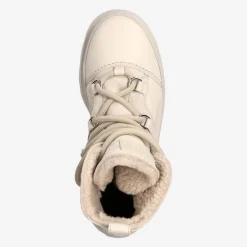 Paul Green Lace up bootie with lambskin lining Beige New