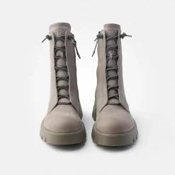 Paul Green Lace-up ankle boot Gray Clearance