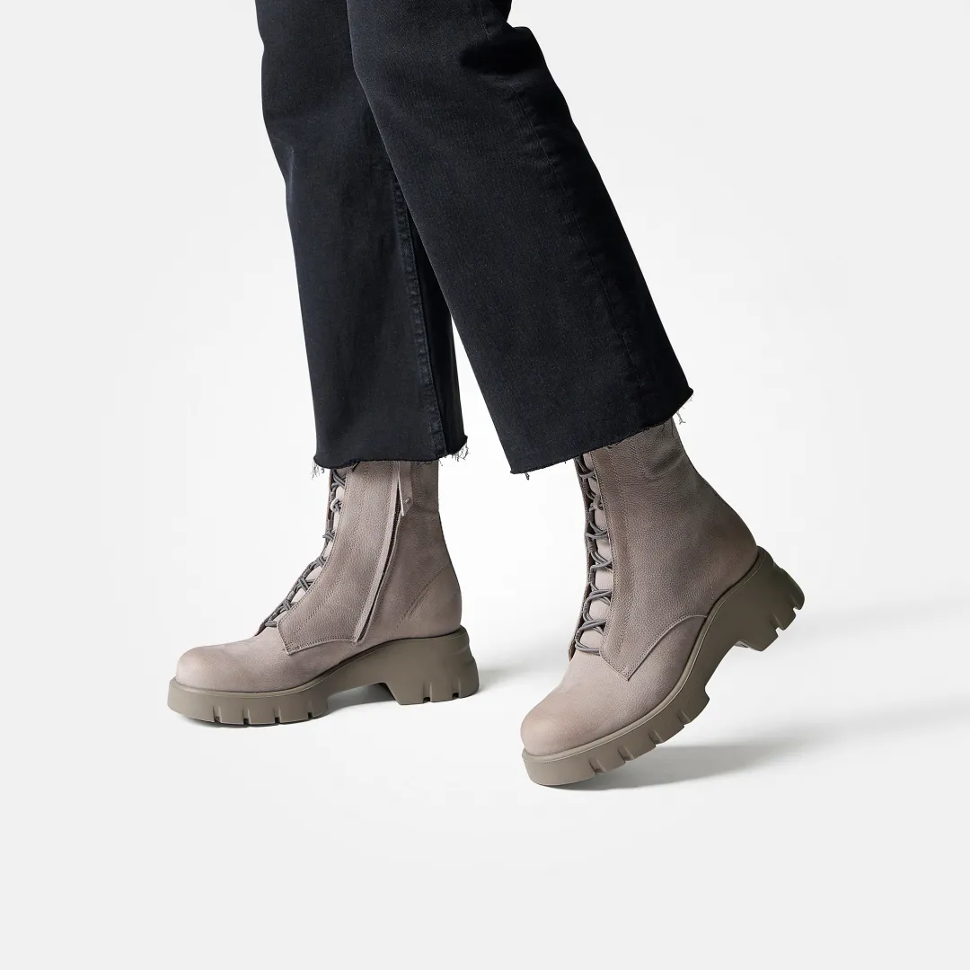 Paul Green Lace-up ankle boot Gray Clearance