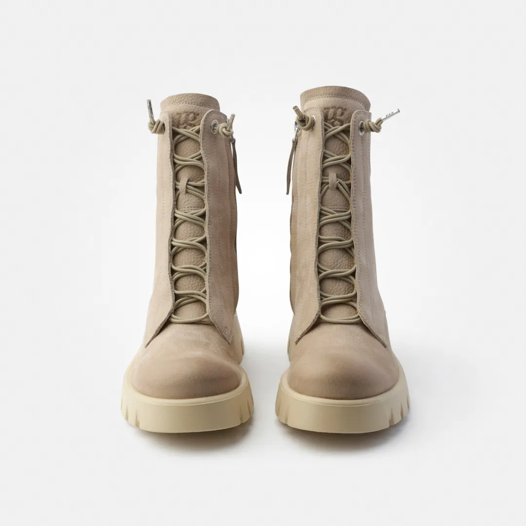 Paul Green Lace-up ankle boot Beige Discount