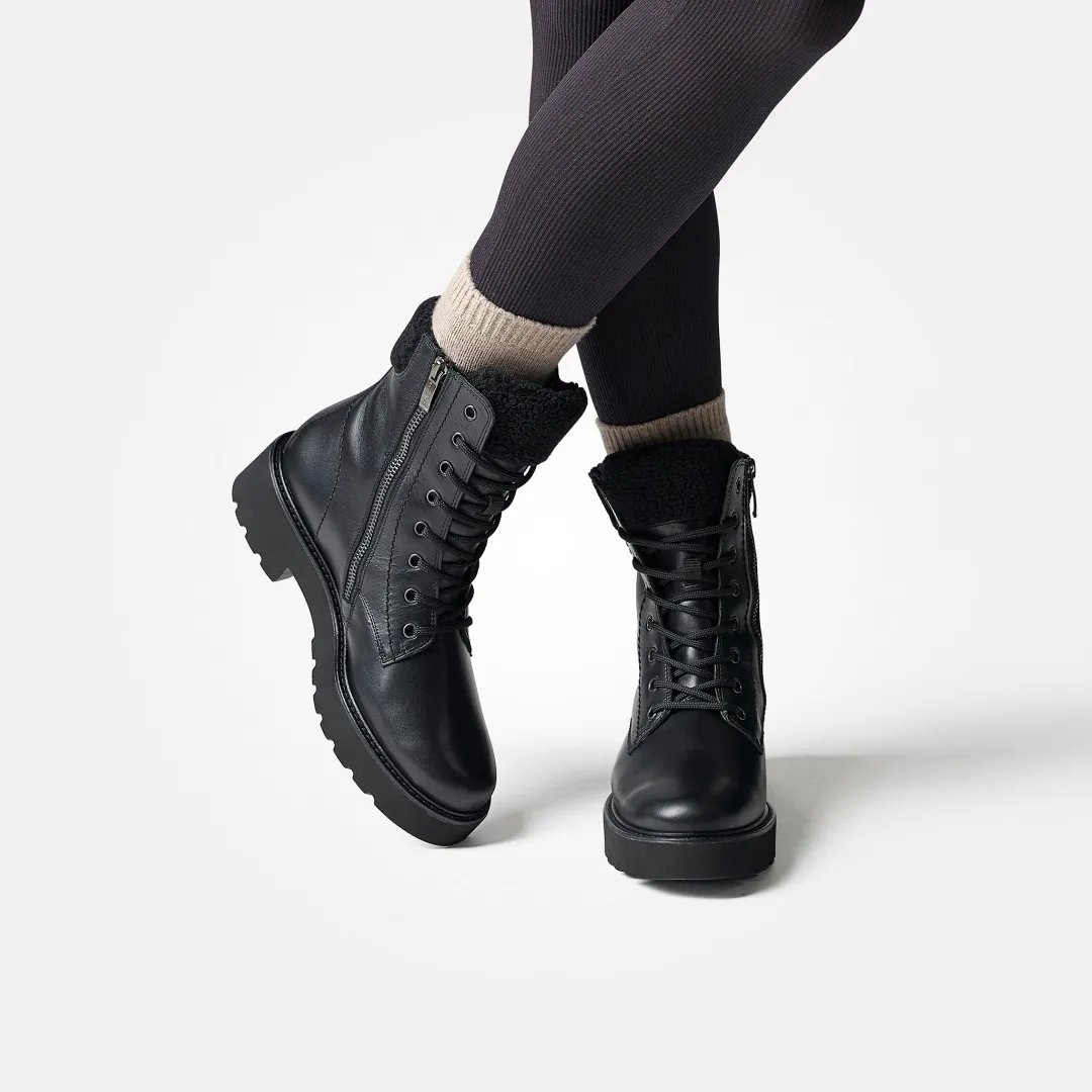 Paul Green Lace-up ankle boot with Gore-Tex Black Sale