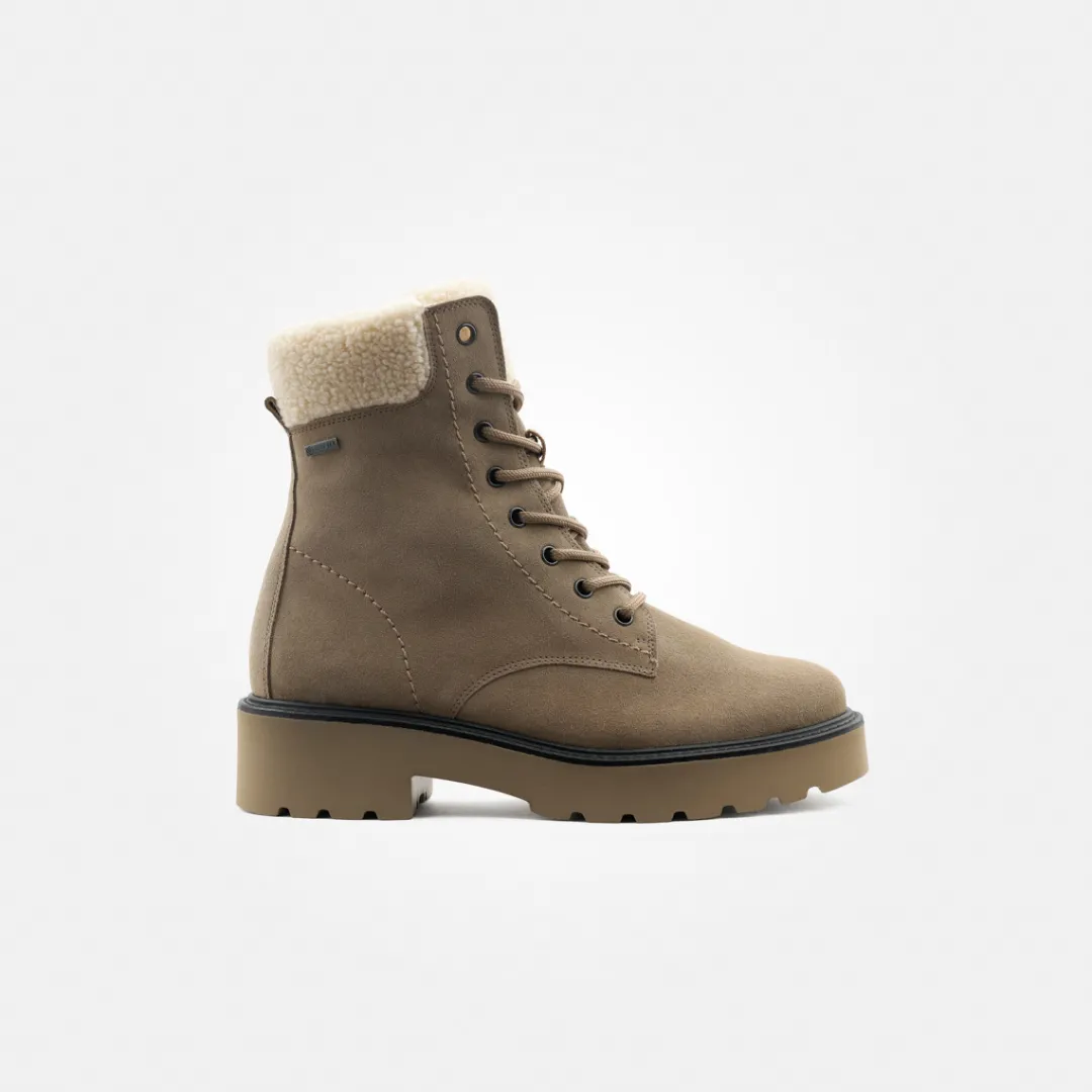 Paul Green Lace-up ankle boot with Gore-Tex Beige