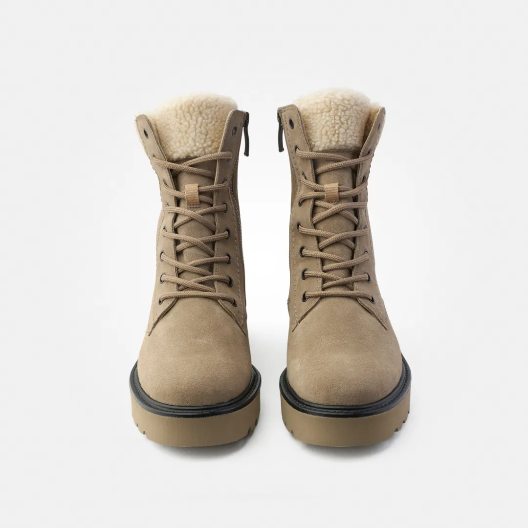 Paul Green Lace-up ankle boot with Gore-Tex Beige