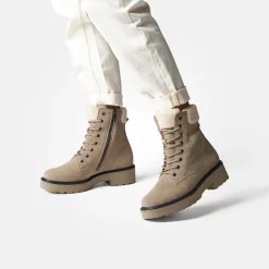 Paul Green Lace-up ankle boot with Gore-Tex Beige