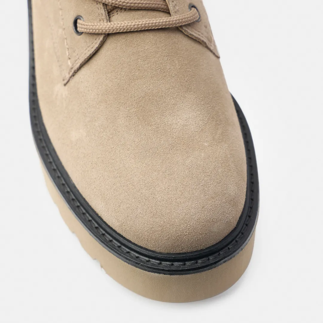 Paul Green Lace-up ankle boot with Gore-Tex Beige