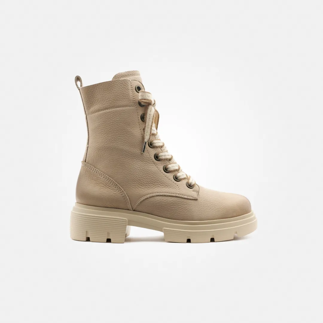 Paul Green Lace-up bootie Beige New