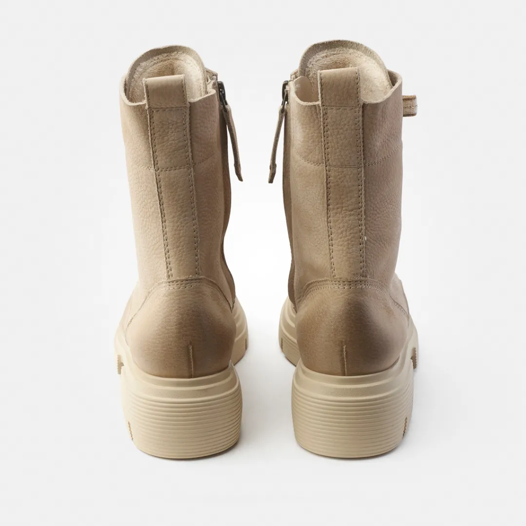 Paul Green Lace-up bootie Beige New
