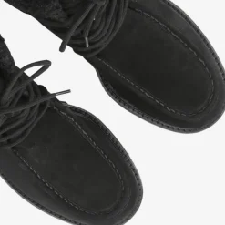 Paul Green Lace-up bootie with warm lining Black Hot