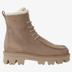 Paul Green Lace-up bootie with warm lining Beige Hot