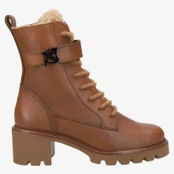 Paul Green Lace-up bootie with warm lining Brown Online