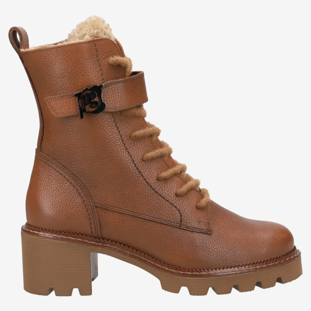 Paul Green Lace-up bootie with warm lining Brown Online