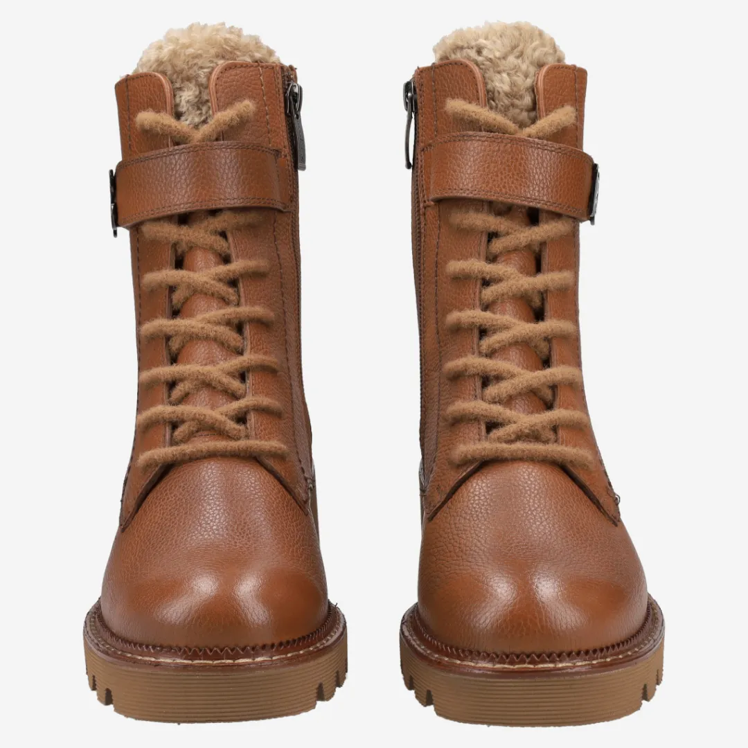 Paul Green Lace-up bootie with warm lining Brown Online