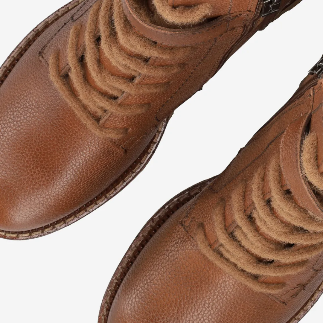 Paul Green Lace-up bootie with warm lining Brown Online