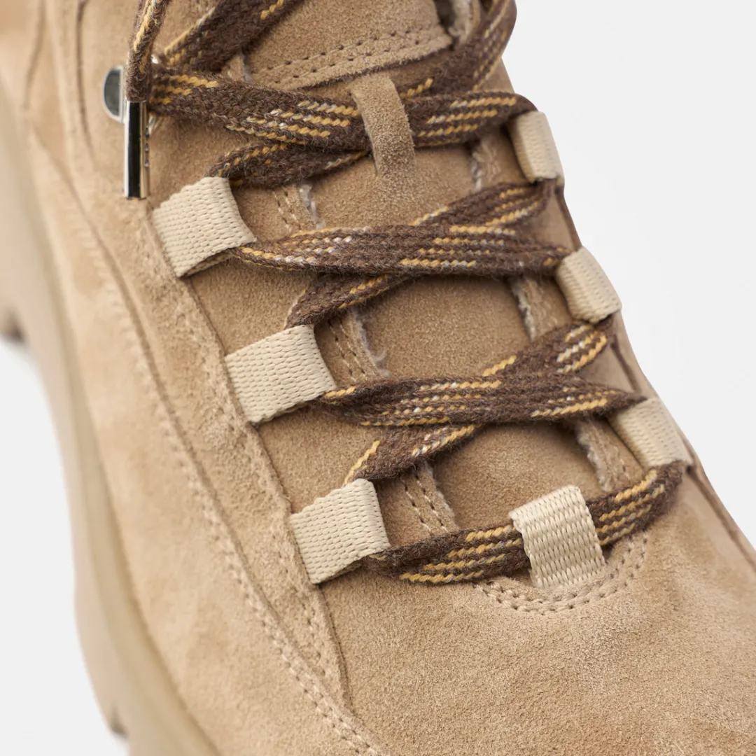 Paul Green Lace-up bootie with warm lining Beige Best