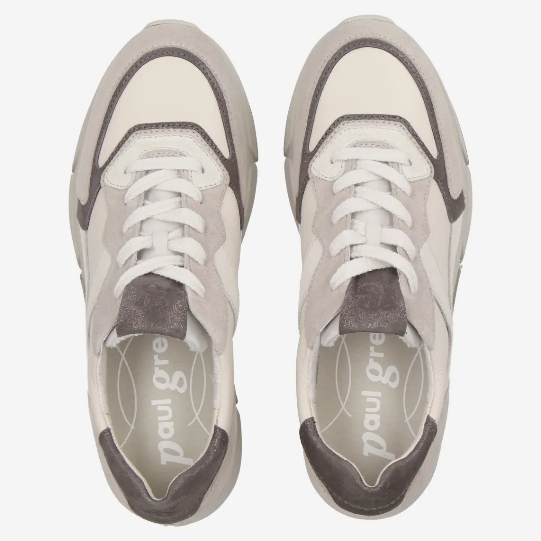 Paul Green Sneaker mit Wechselfußbett White,combined Outlet