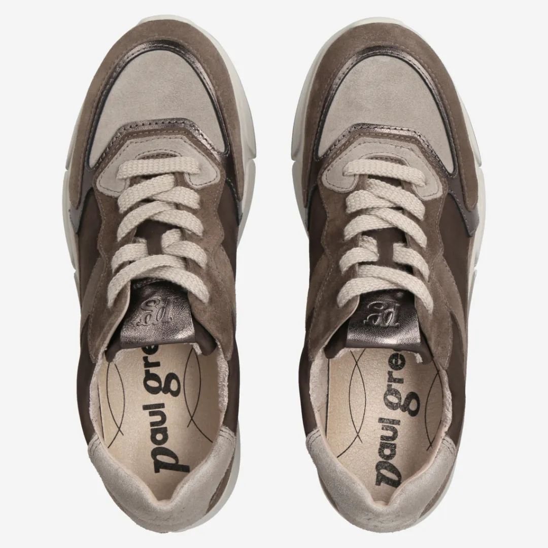 Paul Green Sneaker mit Wechselfußbett Brown Discount