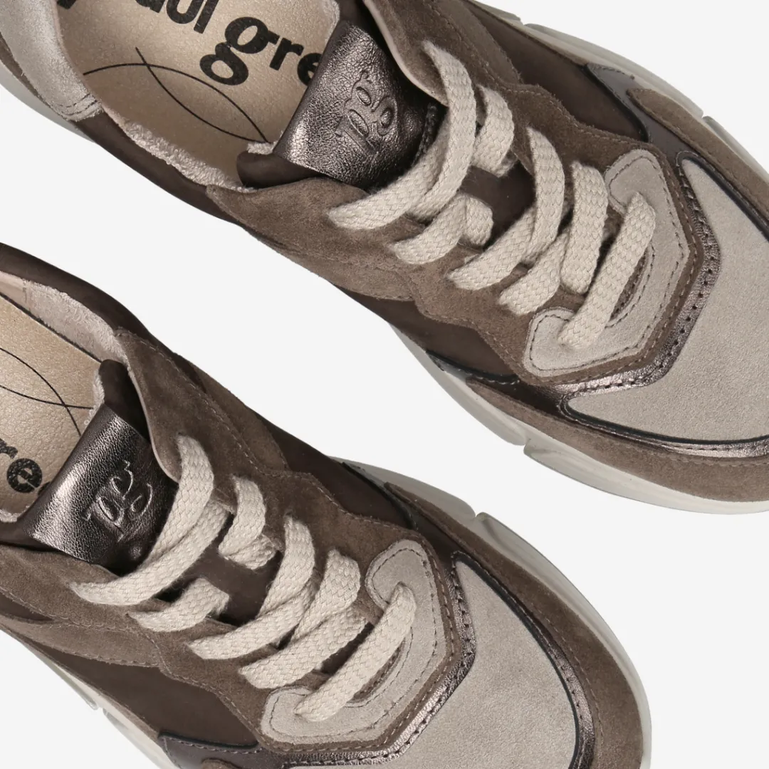 Paul Green Sneaker mit Wechselfußbett Brown Discount
