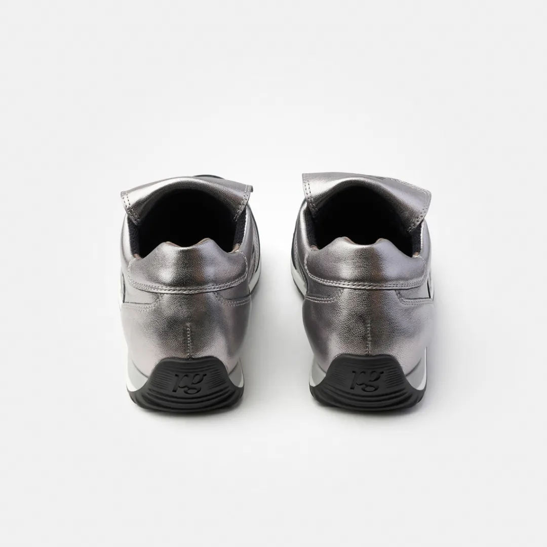 Paul Green Sneaker with removable footbed Silver Hot