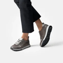 Paul Green Sneaker with removable footbed Gray, metallic